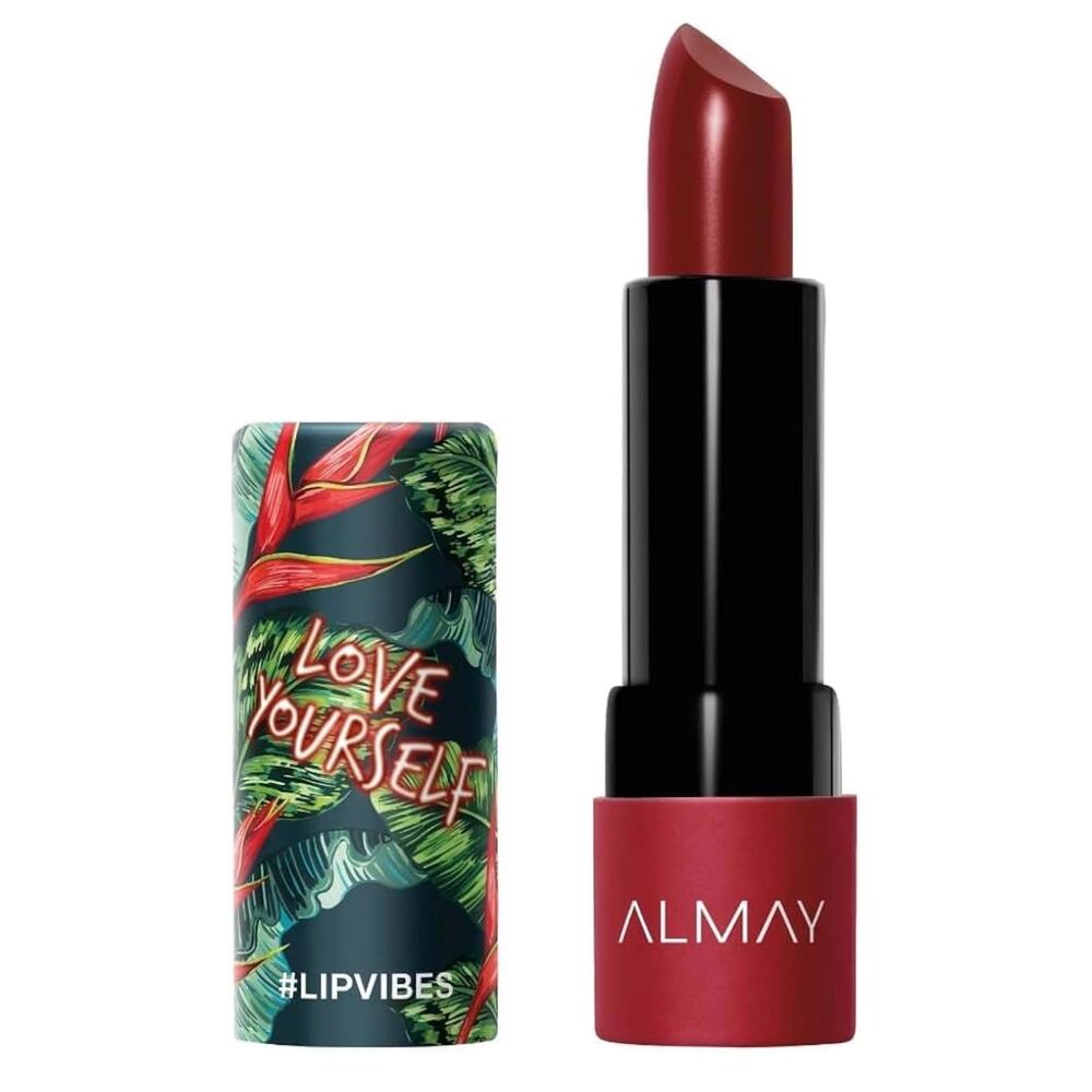 Almay Lip Vibes Lipstick with Vitamin E Oil & Shea Butter Love Yourself, 0.14 Oz